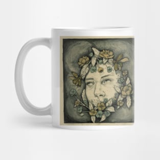 They Know - Surreal Floral Portrait Mug